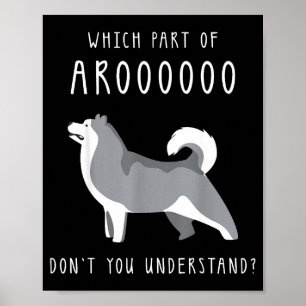 Funny Dog Husky Mom Cut For Girls And Women - Whic Poster