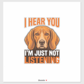 Funny Dog I Hear You Not Listening Vintage Shirt_1
