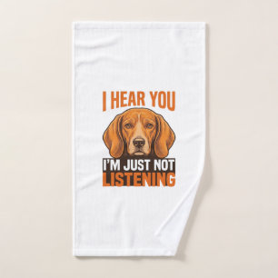 Funny Dog I Hear You Not Listening Vintage Shirt_1 Hand Towel