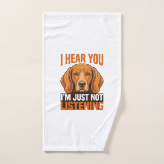 Funny Dog I Hear You Not Listening Vintage Shirt_1 Hand Towel