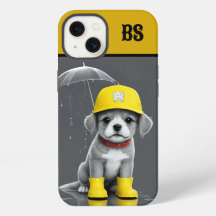 Funny dog in Rain Boots – dog Humour