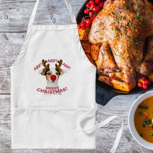 Funny, Dog Lover, Christmas, Festive Standard Apron