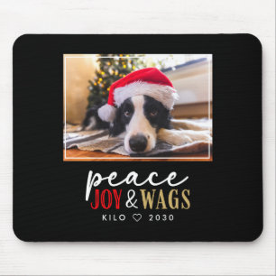 Funny Dog Lover Christmas Photo Cute D  Mouse Mat