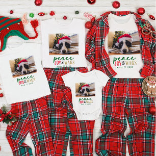 Funny Dog Lover Christmas Photo Cute Personalised  T-Shirt