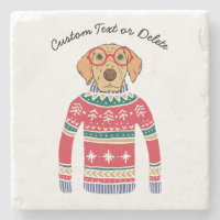 Funny Dog Lover Dog Wearing Ugly Christmas Sweater
