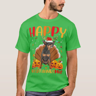 Funny Dog Lover Happy Miniature Pinscher Dog Hello T-Shirt
