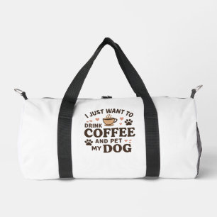 Funny Dog Lover Mug Dog Mom Dog Dad Duffle Bag