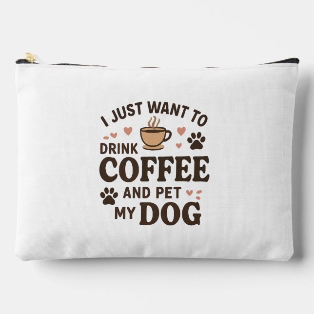Funny Dog Lover Mug Dog Mum Dog Dad Accessory Pouch (Front)
