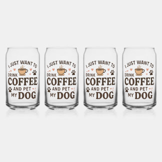 Funny Dog Lover Mug Dog Mum Dog Dad Can Glass
