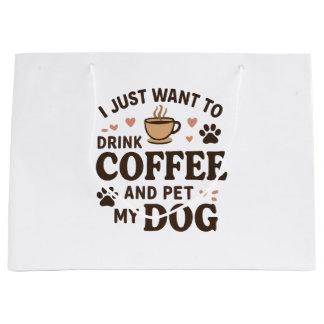 Funny Dog Lover Mug Dog Mum Dog Dad Large Gift Bag