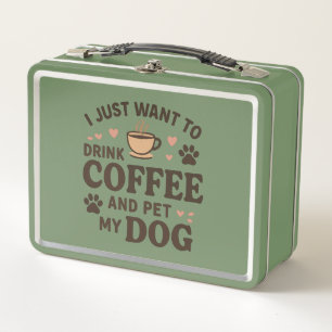 Funny Dog Lover Mug Dog Mum Dog Dad Metal Lunch Box