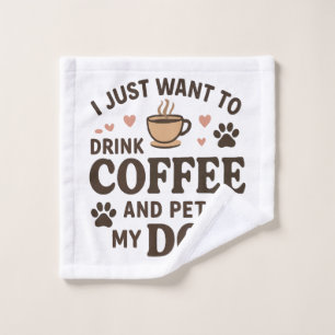 Funny Dog Lover Mug Dog Mum Dog Dad Wash Cloth