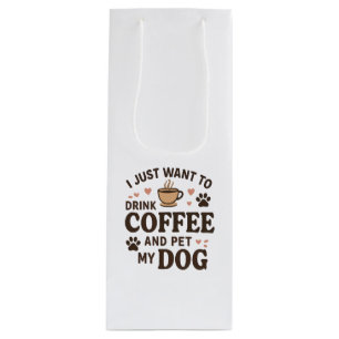 Funny Dog Lover Mug Dog Mum Dog Dad Wine Gift Bag
