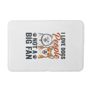 Funny Dog Lover Quote Vintage Engraving Vector Des Bath Mat