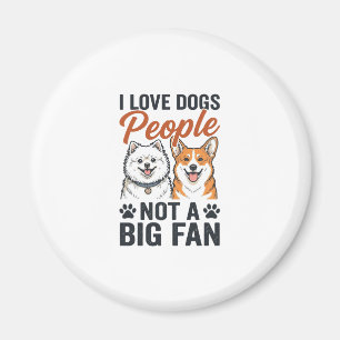 Funny Dog Lover Quote Vintage Engraving Vector Des Magnet