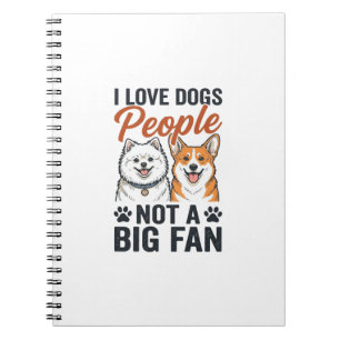 Funny Dog Lover Quote Vintage Engraving Vector Des Notebook