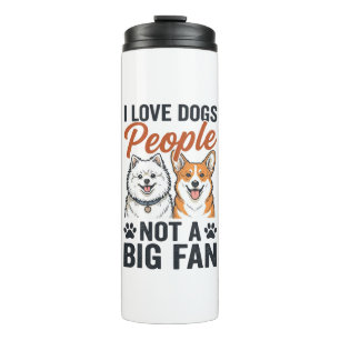 Funny Dog Lover Quote Vintage Engraving Vector Des Thermal Tumbler