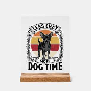 Funny Dog Lover Shirt Vintage Engraving Chihuahua Acrylic Sign