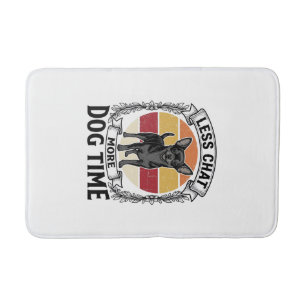 Funny Dog Lover Shirt Vintage Engraving Chihuahua Bath Mat