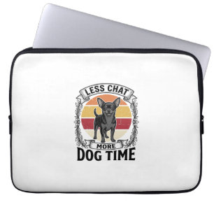 Funny Dog Lover Shirt Vintage Engraving Chihuahua Laptop Sleeve