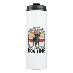 Funny Dog Lover Shirt Vintage Engraving Chihuahua Thermal Tumbler