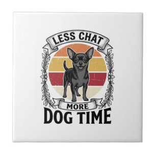 Funny Dog Lover Shirt Vintage Engraving Chihuahua Tile