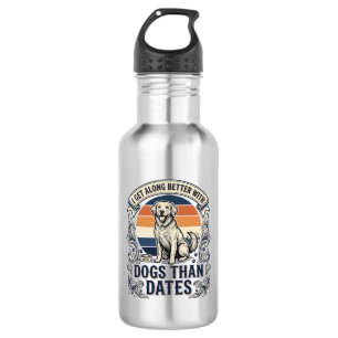Funny Dog Lover Shirt Vintage Engraving Quote Desi 532 Ml Water Bottle