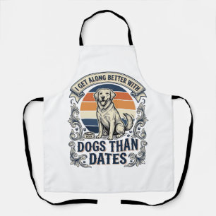 Funny Dog Lover Shirt Vintage Engraving Quote Desi Apron