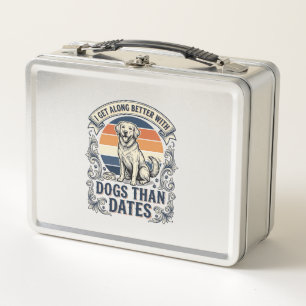 Funny Dog Lover Shirt Vintage Engraving Quote Desi Metal Lunch Box