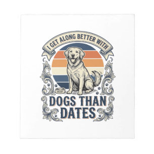 Funny Dog Lover Shirt Vintage Engraving Quote Desi Notepad