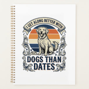 Funny Dog Lover Shirt Vintage Engraving Quote Desi Planner