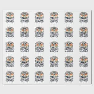 Funny Dog Lover Shirt Vintage Engraving Quote Desi Wrapping Paper
