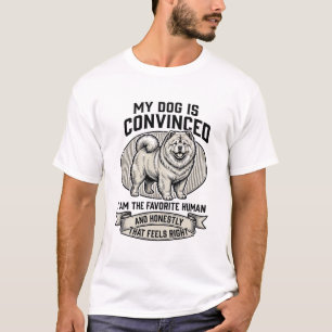 Funny Dog Lover Shirt with Vintage Engraved Chow C