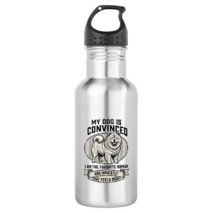 Funny Dog Lover Shirt with Vintage Engraved Chow C 532 Ml Water Bottle