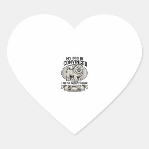 Funny Dog Lover Shirt with Vintage Engraved Chow C Heart Sticker