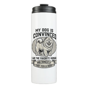 Funny Dog Lover Shirt with Vintage Engraved Chow C Thermal Tumbler