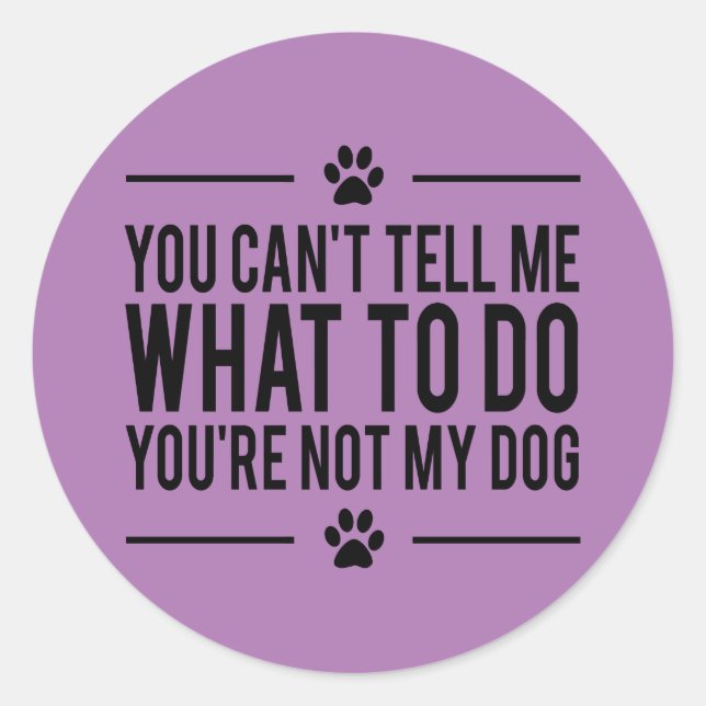 Funny Dog Lover Stickers (Front)