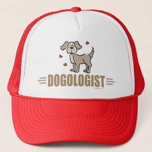 Funny Dog Lover Trucker Hat (Front)