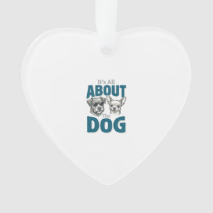 Funny Dog Lover Vintage Engraving Graphic_1 Ornament