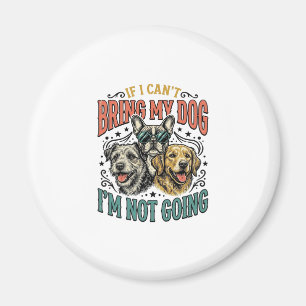Funny Dog Lover Vintage Engraving Quote Design (2) Magnet