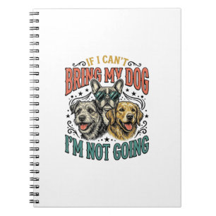 Funny Dog Lover Vintage Engraving Quote Design (2) Notebook