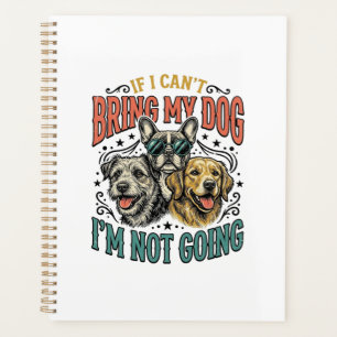 Funny Dog Lover Vintage Engraving Quote Design (2) Planner