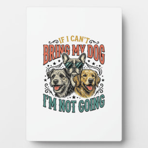 Funny Dog Lover Vintage Engraving Quote Design (2) Plaque