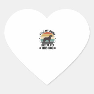 Funny Dog Lover Vintage Fold My Drink Pet This Dog Heart Sticker