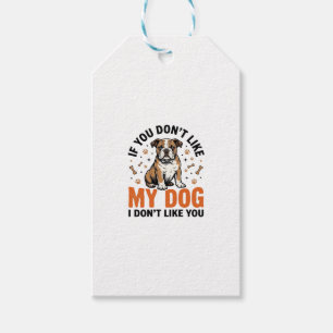 Funny Dog Lover Vintage Puppy Quote Shirt Design_1 Gift Tags