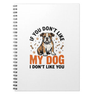 Funny Dog Lover Vintage Puppy Quote Shirt Design_1 Notebook
