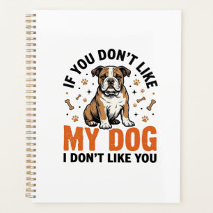 Funny Dog Lover Vintage Puppy Quote Shirt Design_1 Planner