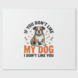 Funny Dog Lover Vintage Puppy Quote Shirt Design_1 Wrapping Paper