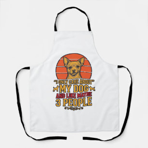 Funny Dog Lover Vintage Quote Vector Design_1 Apron