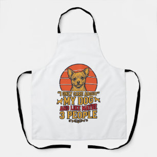 Funny Dog Lover Vintage Quote Vector Design_1 Apron